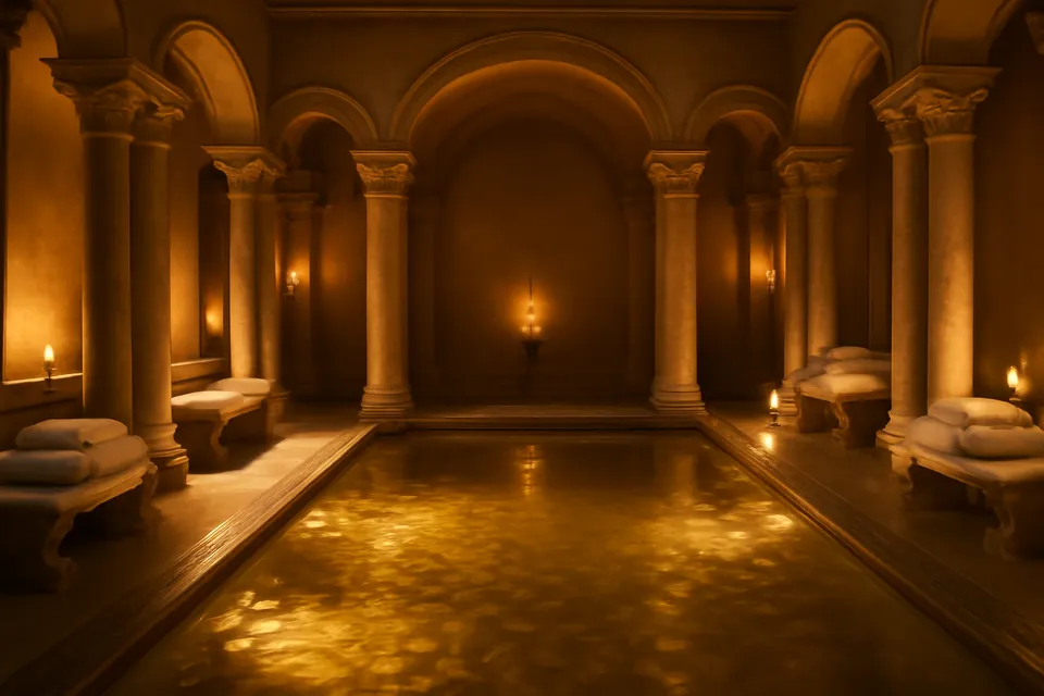 Spa pool area